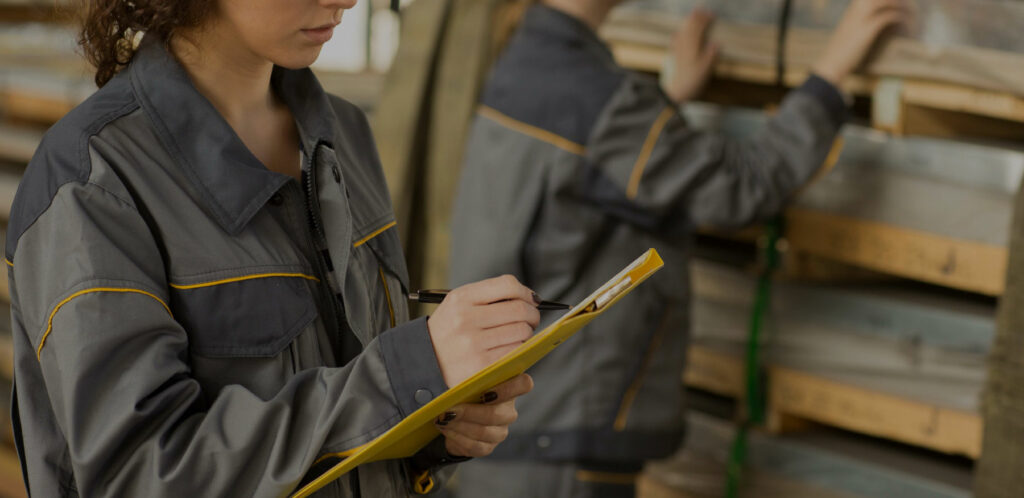 Person with clipboard